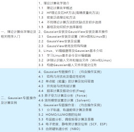 Gaussian量子化学计算技术与应用